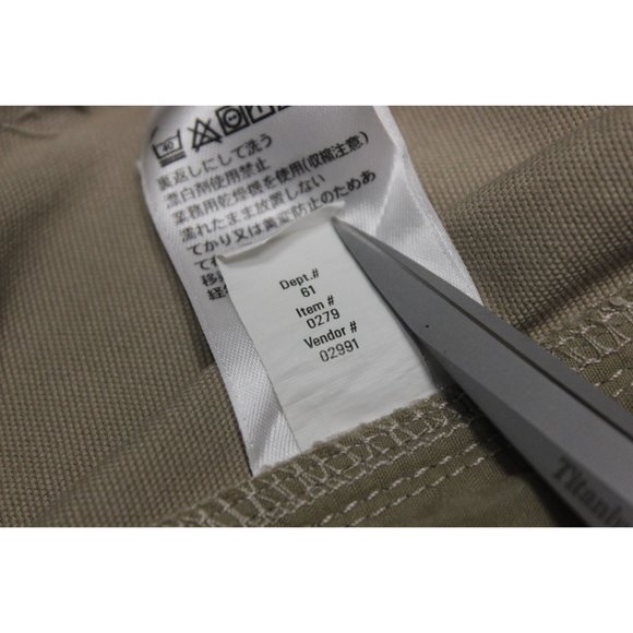 Eddie Bauer women's slightly curvy high‎ rise khaki canvas utility shorts 16 - Picture 13 of 14